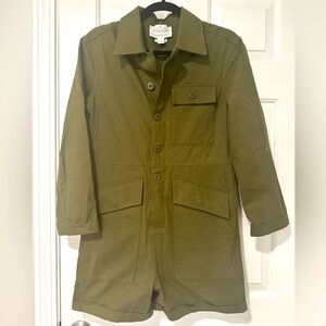 Anthropologie Military green jumpsuit